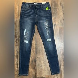 NWT! Mudd girls distressed skinny Jegging size 14